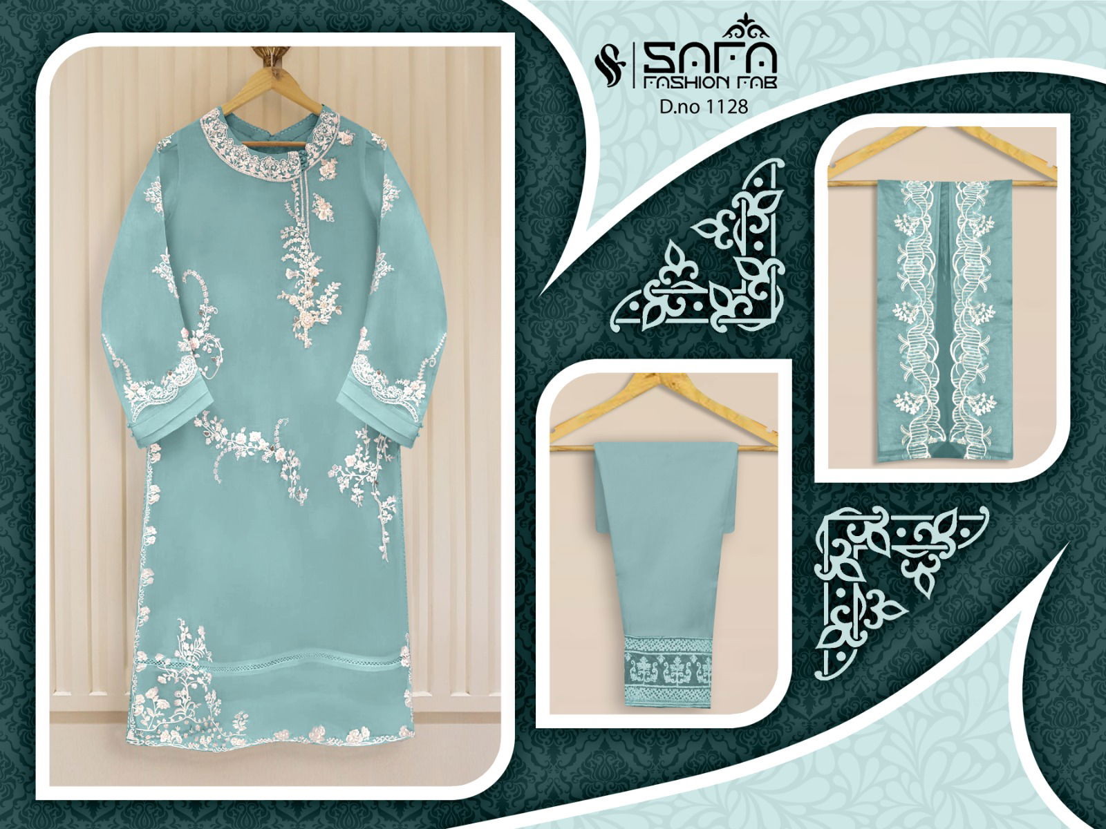 Safa Fashion 1128 Pakistani Suits Readymade Catalog
